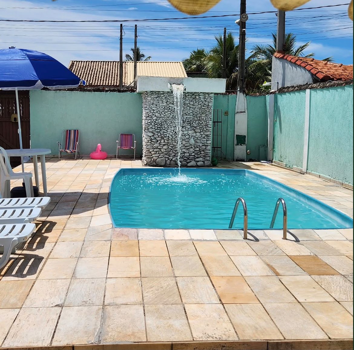 Casa de praia para temporada com piscina privativa em Itanhaém